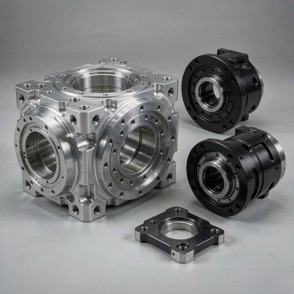 Humanoid robot joint module housings and precision reducer components