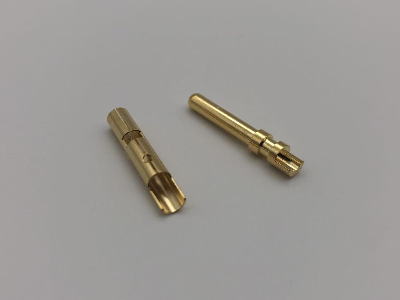 液冷精密结构件CNC加工 · 黄铜精密轴件